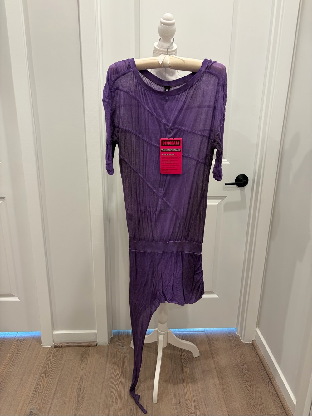 Women's Purple Tunic Top - Lightweight Asymmetric Design